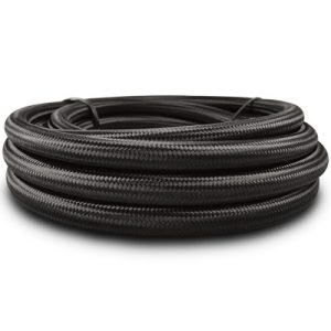 Black Nylon Braided Flex Hose E85 1 Meters  AN10