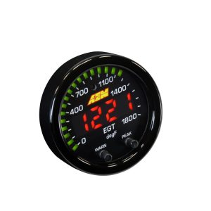 AEM 30-0305 X-Series EGT Digital Gauge (0–1800°F / 0–1000°C, Black/Black)