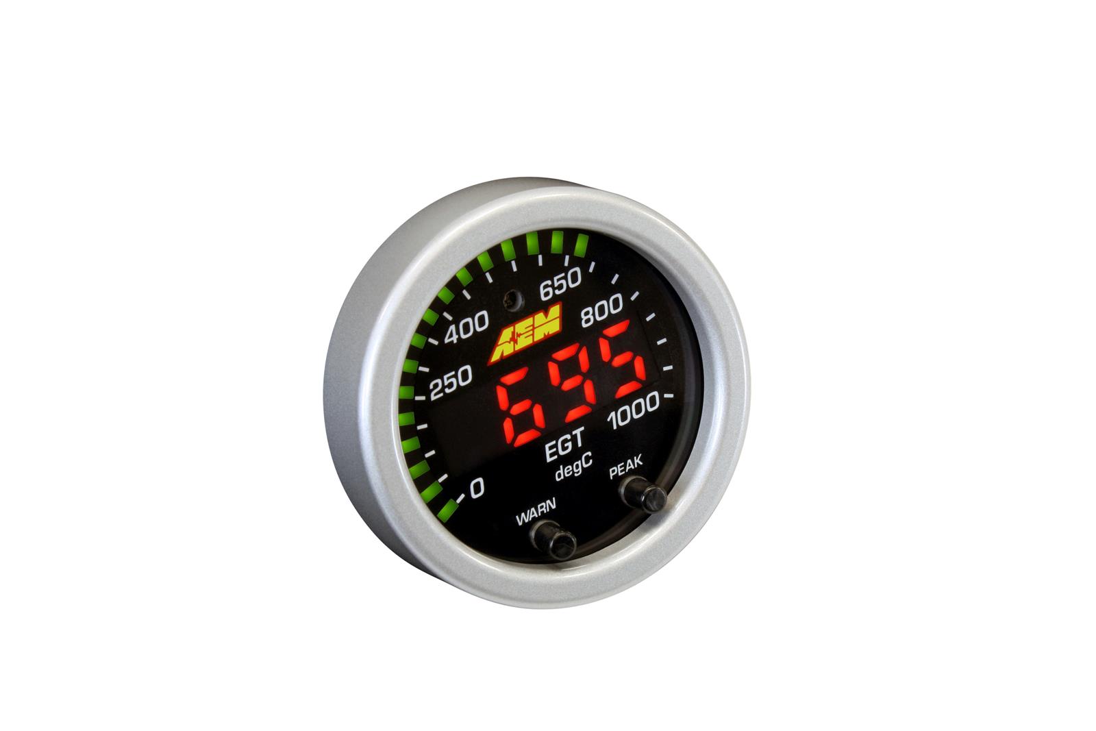 AEM 30-0305 X-Series EGT Digital Gauge (0–1800°F / 0–1000°C, Black/Black) - Görsel 2