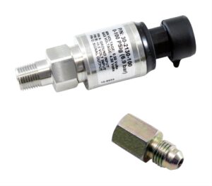 AEM 30-2130-100 100 PSIg Oil/Fuel Pressure Stainless Sensor Kit-1/8” NPT, -4 Fitting